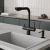 Смеситель для кухни WasserKRAFT A8367 с подключением фильтра, черный матовый