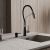 Смеситель для кухни WasserKRAFT A8417, черный матовый