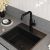 Смеситель для кухни WasserKRAFT A8567 с подключением фильтра, черный матовый