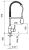 Смеситель для кухни Webert Kitchen conic CN920602015 с гибким изливом
