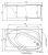 Схема ванны Timo IVA1610R-KTIVA16-SPV1505-T-CM-T-BM 2