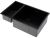 Кухонная мойка OMOIKIRI Taki 69-2-U/IF-GB-R Side 4993183 69.5x44 стальная, графит