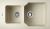 Кухонная мойка OMOIKIRI Maru 86-2-BE 4993285 86x50 из искусственного гранита, ваниль