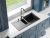 Кухонная мойка OMOIKIRI Sakaime 86-2-GR 4993560 86x46.5 из искусственного гранита, leningrad grey