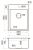 Схема кухонной мойки OMOIKIRI Amadare 39