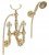 Смеситель для ванны Migliore Cristalia ML.CRS-3702 золото